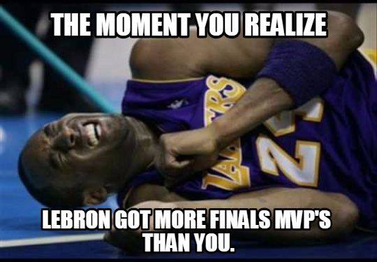 LeBron more Finals MVPs than Kobe