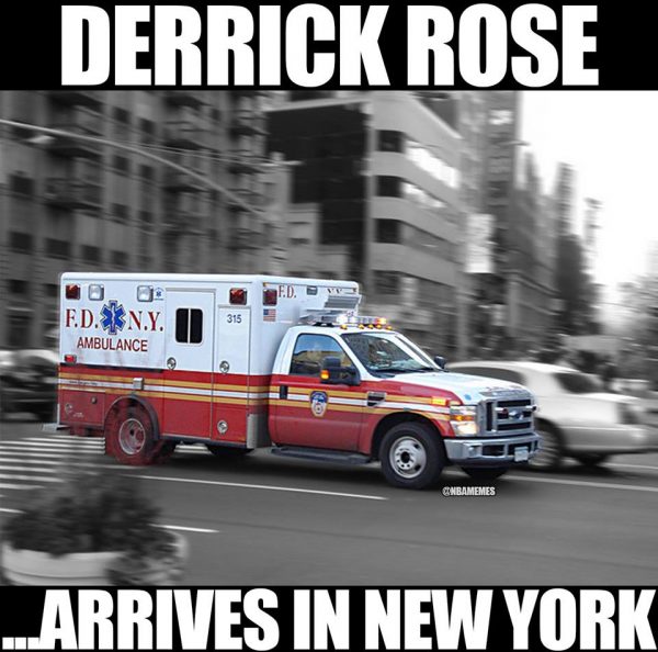 Rose Arriving in NY