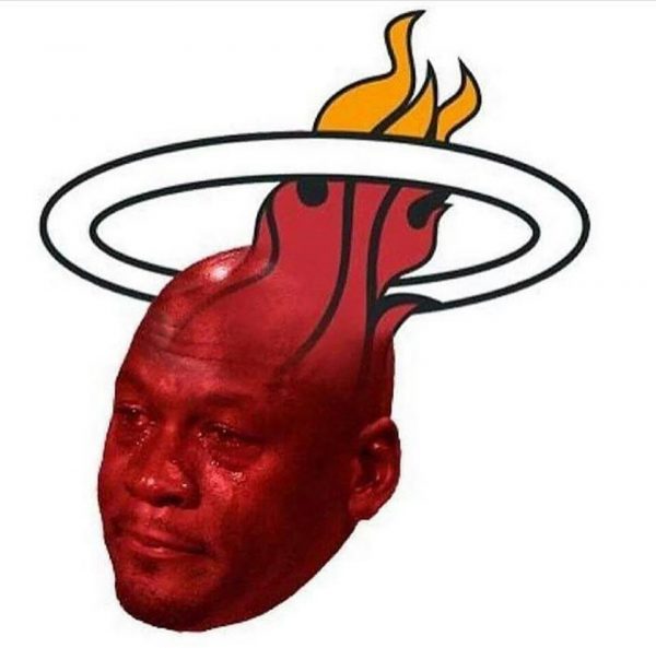Crying Jordan Heat Logo