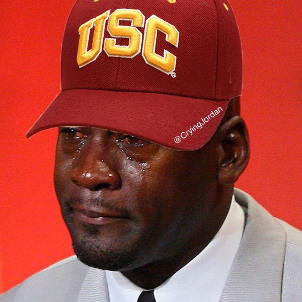 Crying Jordan USC Coach