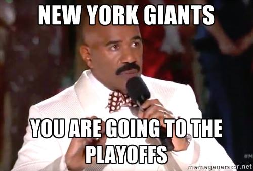 Giants going to the playoffs lie