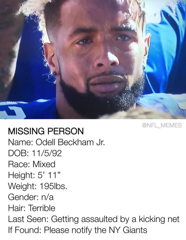 Odell Beckham Missing