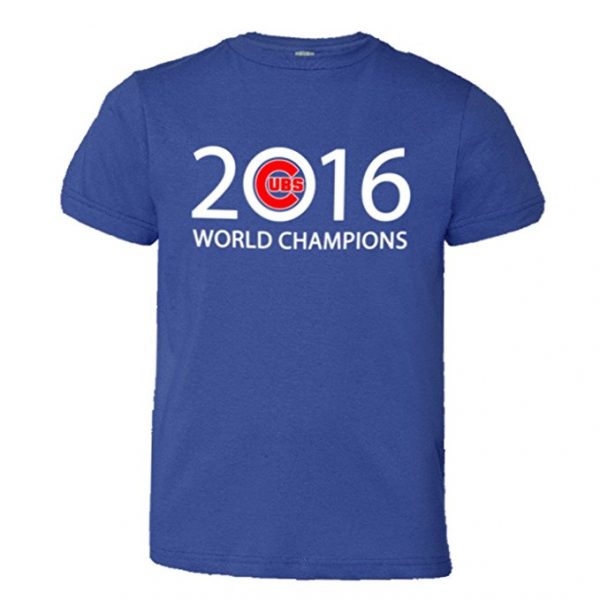 Youth Chicago Cubs 2016 World Series Champions T-Shirt