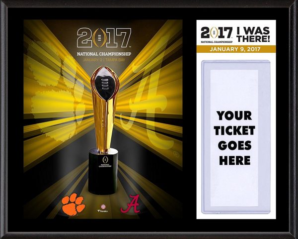 Clemson Alabama National Championship Game 'I Was There' Plaque