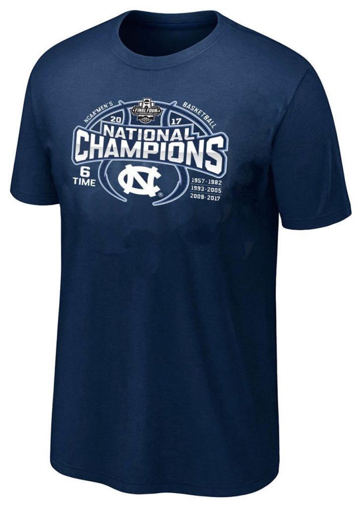 North Carolina 6 Times National Champions t-shirt
