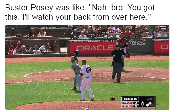 Buster Posey Not Helping