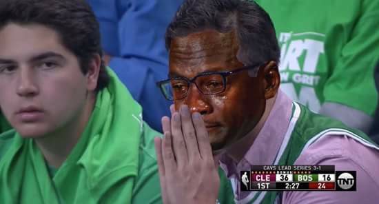 Celtics Fan Crying Jordan
