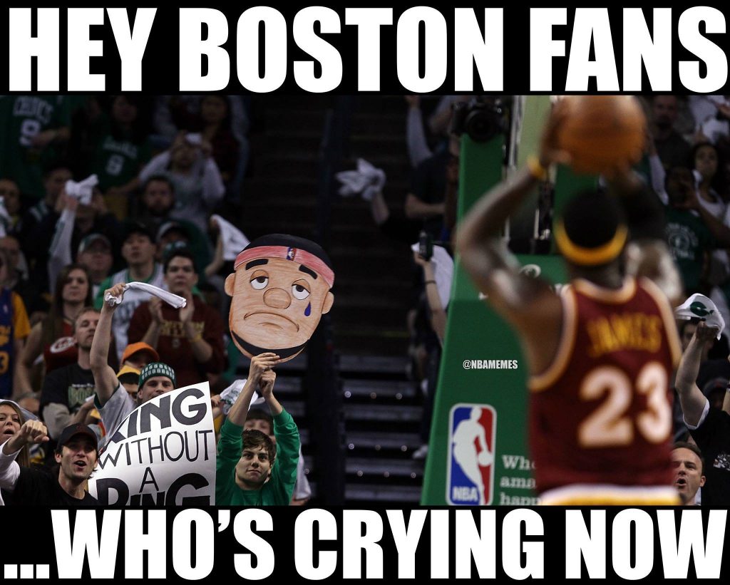 Crying Boston Fans