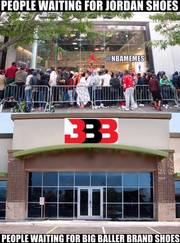 No one waiting for Big Baller Brand