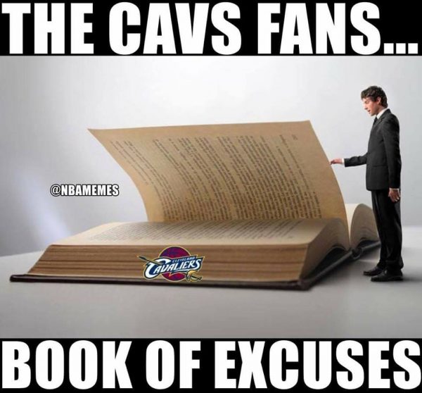 Cavs book of excuses