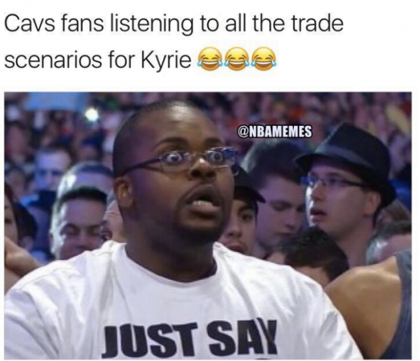 Cavs fans hearing Kyrie Trade Rumors