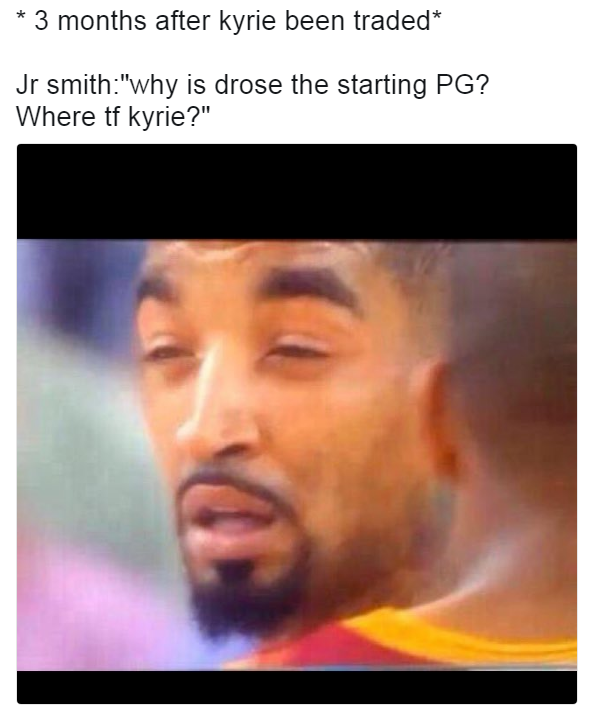 J.R. Smith squinting