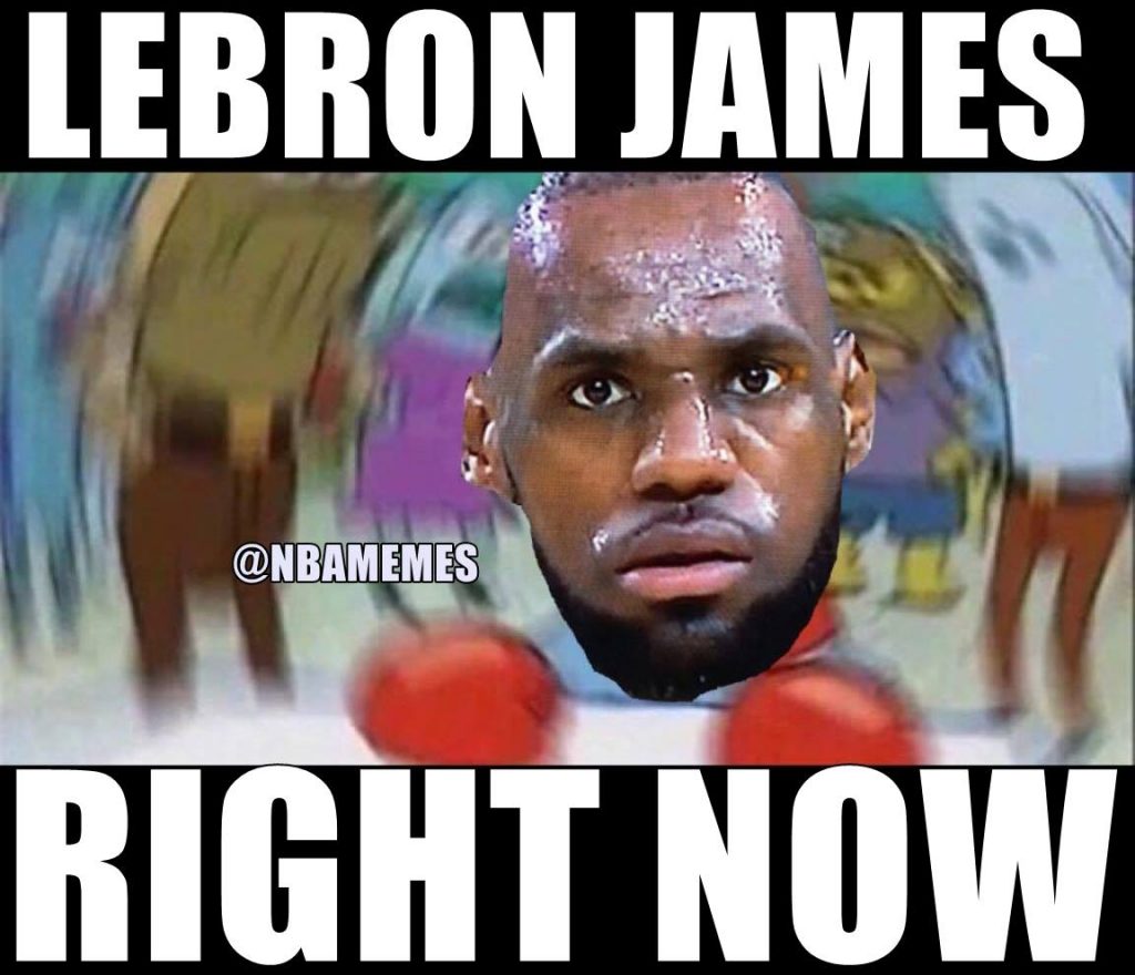 LeBron James right now