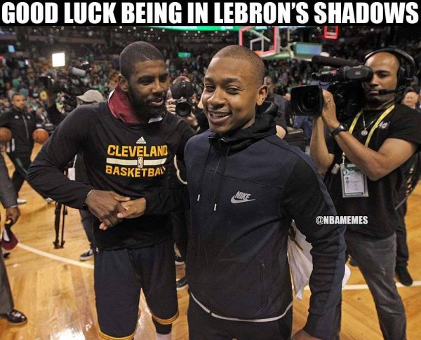Good luck from Kyrie