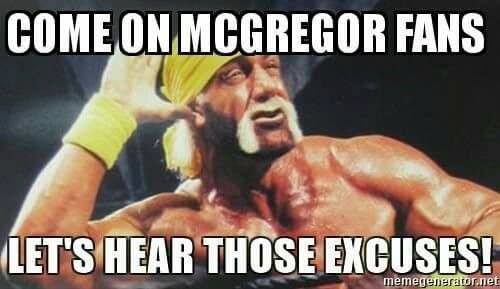 McGregor Fans excuses