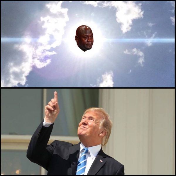 Trump Sun Crying Jordan