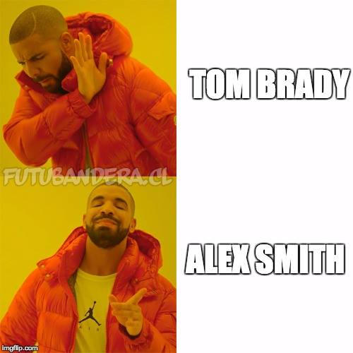 Alex Smith, Tom Brady