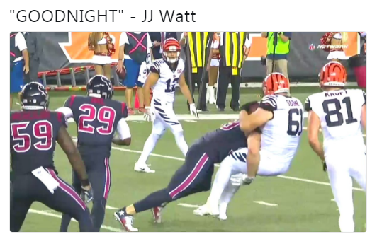 JJ Watt Goodnight
