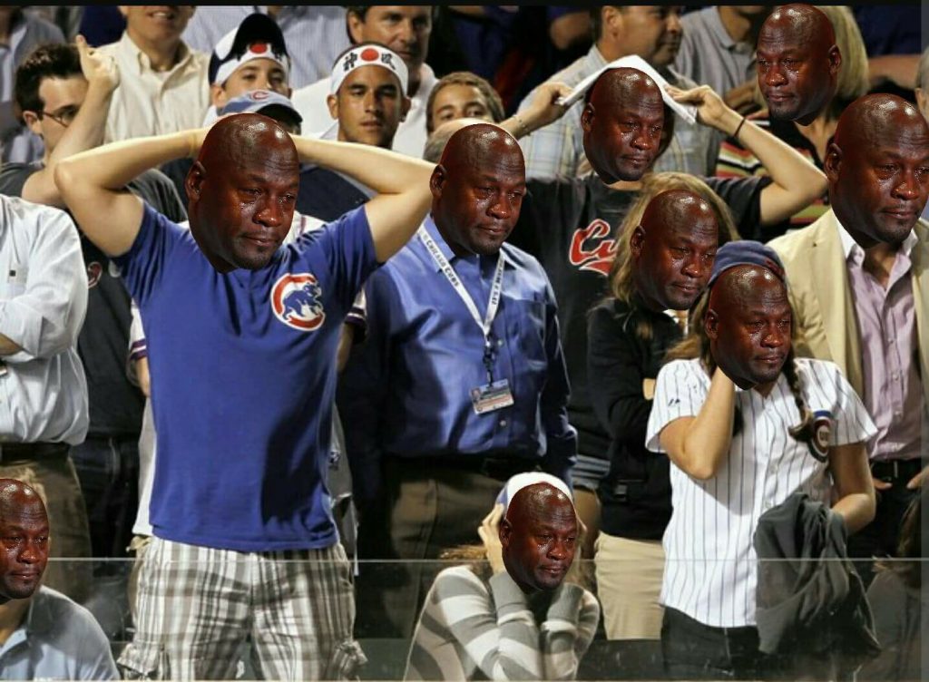 Cubs fans crying jordan