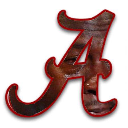 Alabama A Logo Crying Jordan