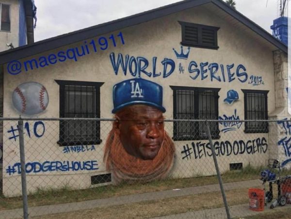 Dodgers Graffiti Crying Jordan