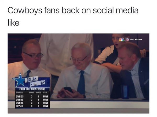 Cowboys Fans back on Social Media