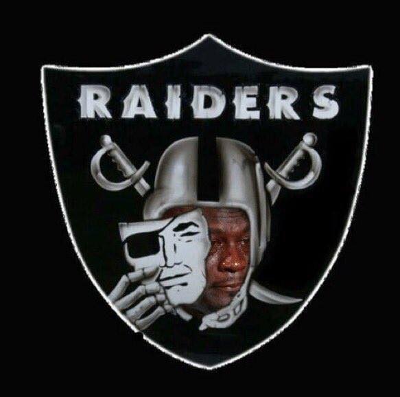 Raiders Logo Crying Jordan