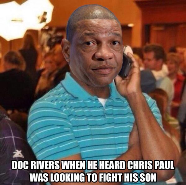 Doc Rivers hearing about his son
