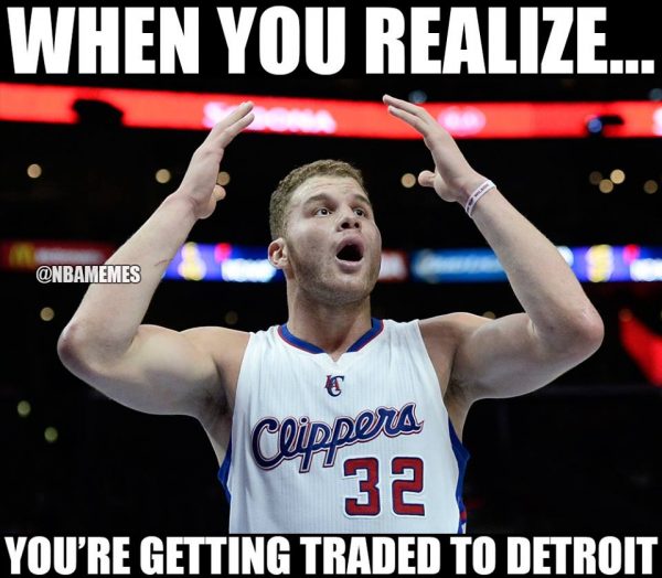 Getting traded to Detroit