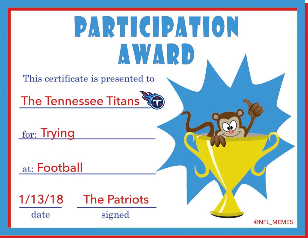 Participation Award Titans