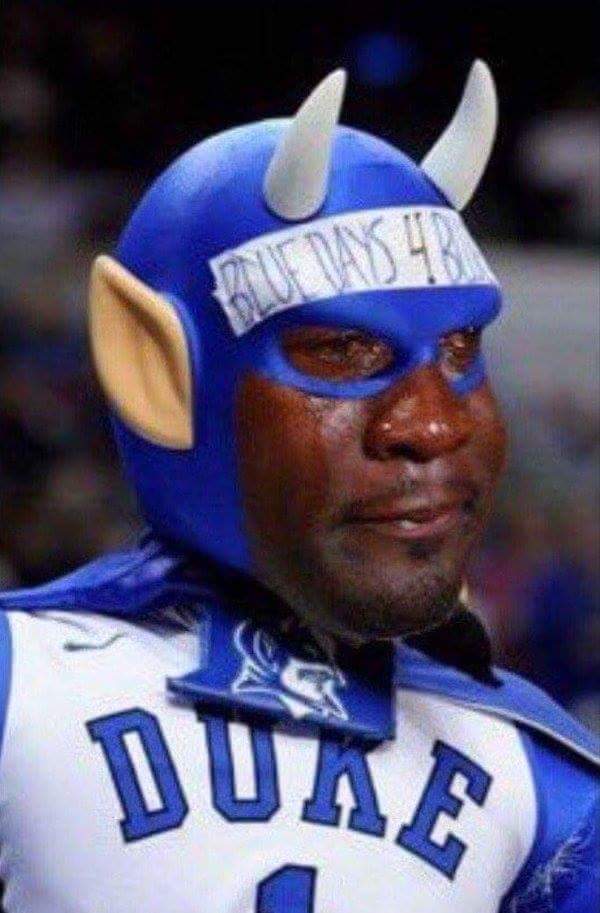 Crying Jordan Duke Fan