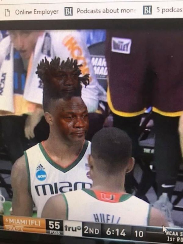 Miami Player Hair Crying Jordan