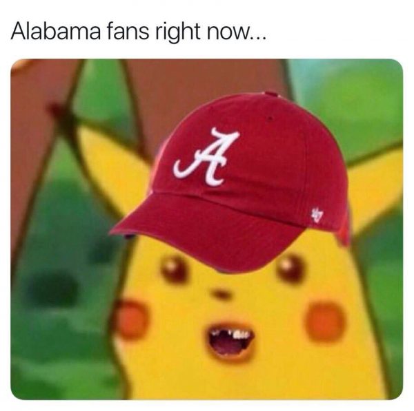 Alabama Fans Stunned Pikachu