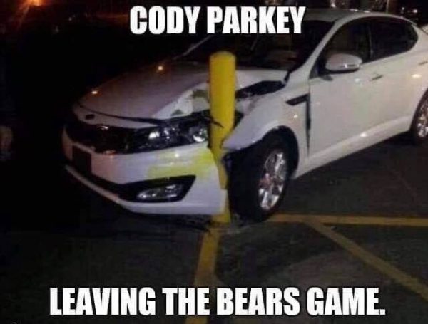 Cody Parkey Bad Driver