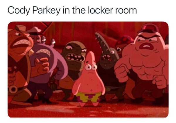 Parkey in the Locker Room