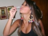 thumbs blowing bubbles Clasico WAGs – Antonella Roccuzzo vs Irina Shayk