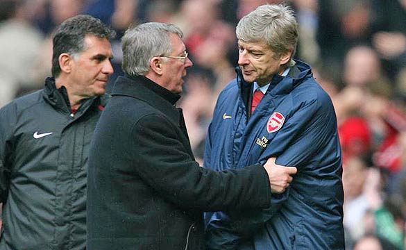 Arsene Wenger and Alex Ferguson