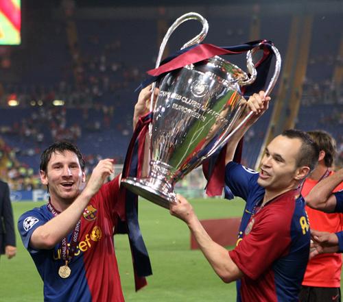 Lionel Messi Andres Iniesta
