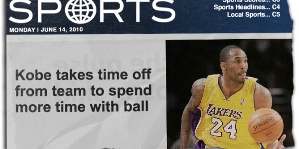 Kobe Bryant – In a League of his Own, Not Necessarily in a Good Way