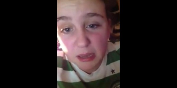 Celtic Fan Cries and Curses Badly Over Champions League Loss