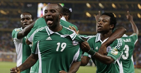 Nigeria Celebrate Africa Cup of Nations Trophy Thanks to Sunday Mba