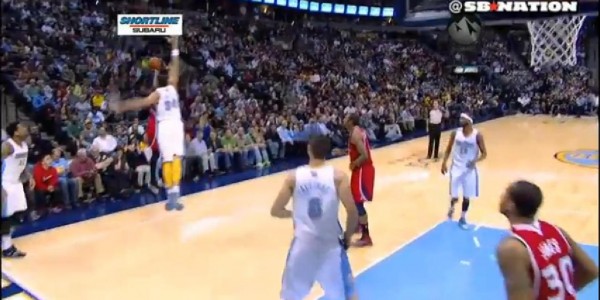 JaVale McGee With an Impressive Volleyball Block