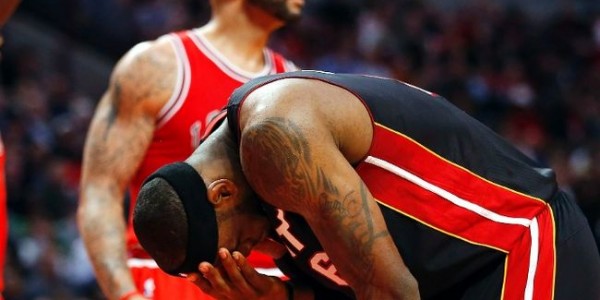 LeBron James Shows Frustration With Flagrant Foul on Carlos Boozer