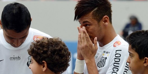 Neymar Crying as He Says Goodbye to Santos and Heads to Barcelona
