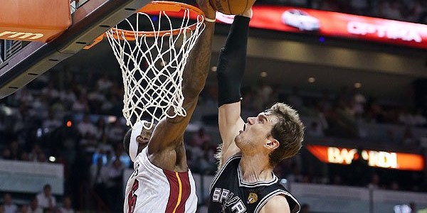 LeBron James Blocks Tiago Splitter – Best of the Playoffs, Best of His Career