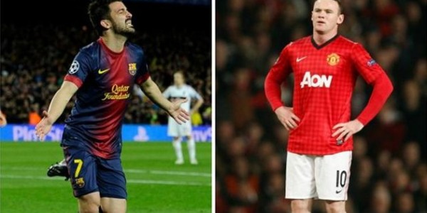 Transfer Rumors 2013 – Manchester United & Barcelona in Wayne Rooney, Thiago Alcantara & David Villa Exchange Deal