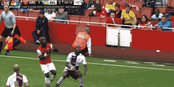 Bacary Sagna Quite Lucky to Avoid Breaking His Neck