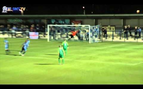 Rene Steer of St Neots Town With the Goal of the Year in the FA Cup