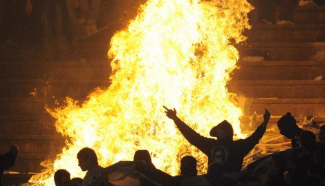 Partizan Belgrade – Fans Try and Burn the Red Star Stadium