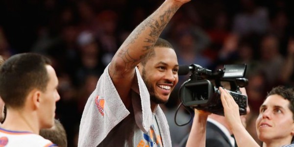 New York Knicks – Carmelo Anthony Gives Them Something to Celebrate
